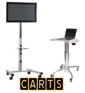 Monitor Carts, TV Carts and Laptop Carts