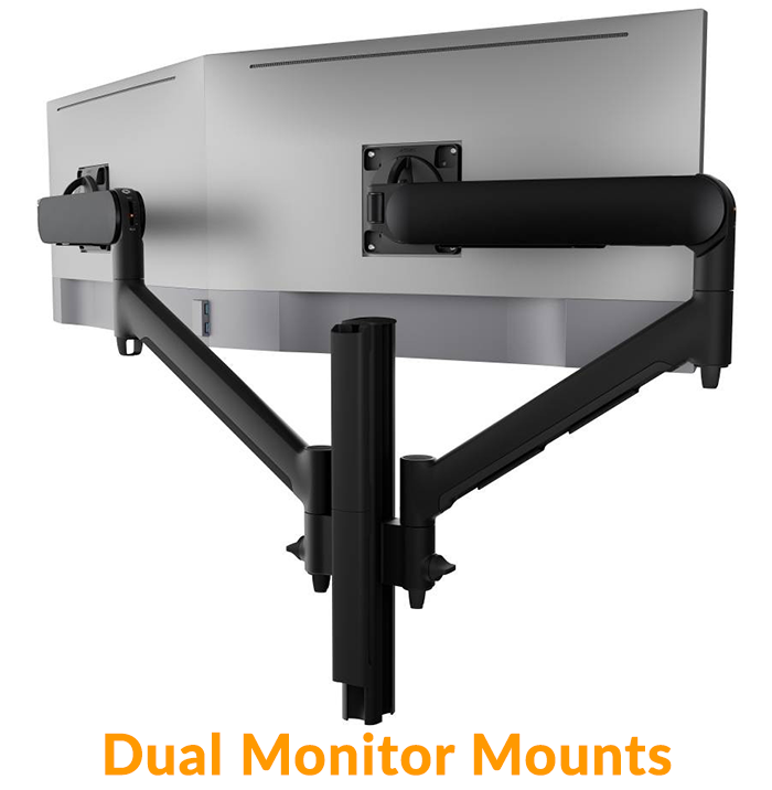 Dual Monitor Mounts, Monitor Mounts for 2 Monitors