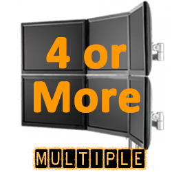 Quad Monitor Mounts and Multiple Monitor Mounts for 4 or more Monitors
