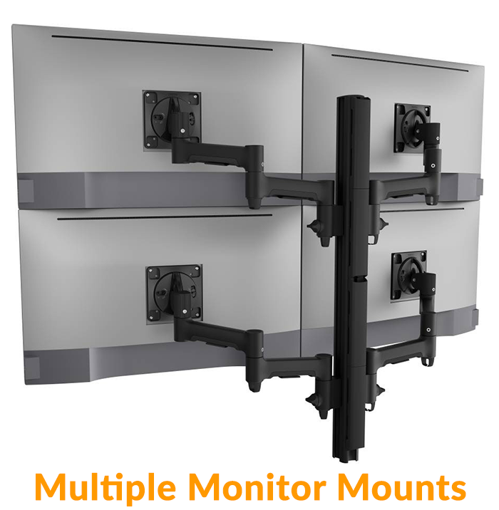 Quad Monitor Mounts and Multiple Monitor Mounts