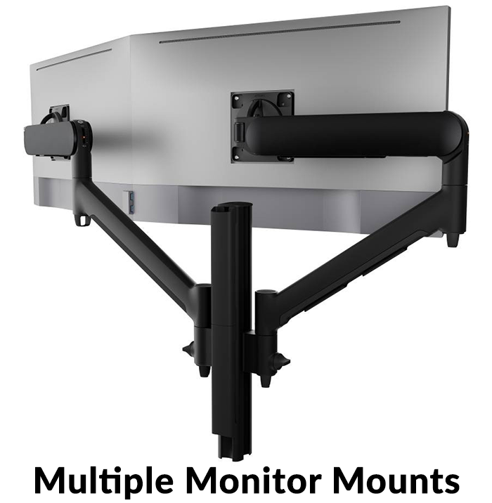 Quad Monitor Mounts and Multiple Monitor Mounts for 4 or more Monitors