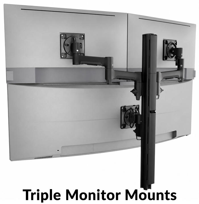 Triple Monitor Mounts, A Monitor Mount for 3 Monitors